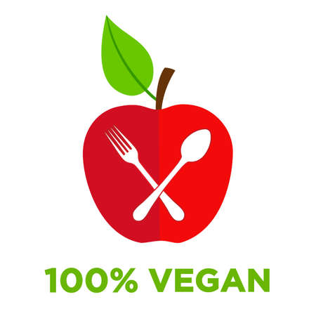 Illustration Organic natural bio, healthy foods badges, fresh eco vegetarian food on a white backgroundのイラスト素材