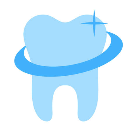 Dental clinic logo illustration on white backgroundのイラスト素材