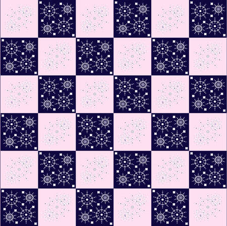 circle star seamless texture on square backgroundのイラスト素材