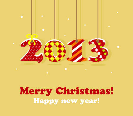 2013 new year cardのイラスト素材