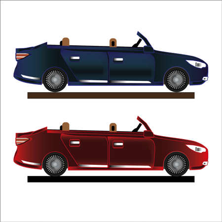 Ilustración de Car cabriolet icon illustration. - Imagen libre de derechos