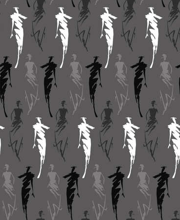 Fashion seamless patternのイラスト素材