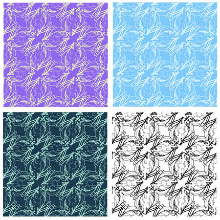 Floral seamless patternのイラスト素材