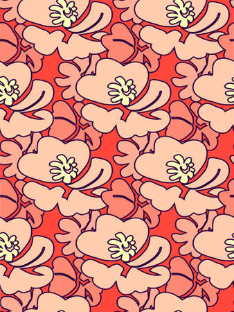 Floral seamless patternのイラスト素材