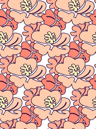 Floral seamless patternのイラスト素材