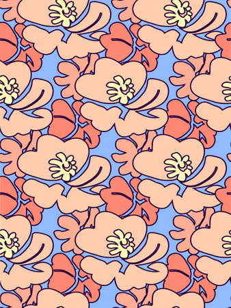 Floral seamless patternのイラスト素材