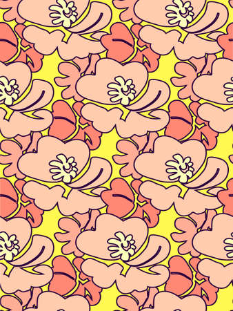 Floral seamless patternのイラスト素材