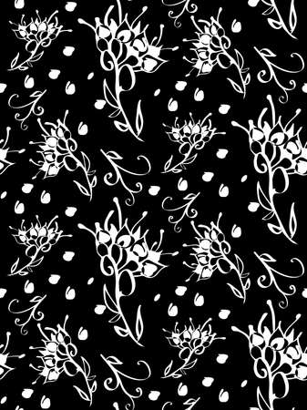 Floral seamless patternのイラスト素材