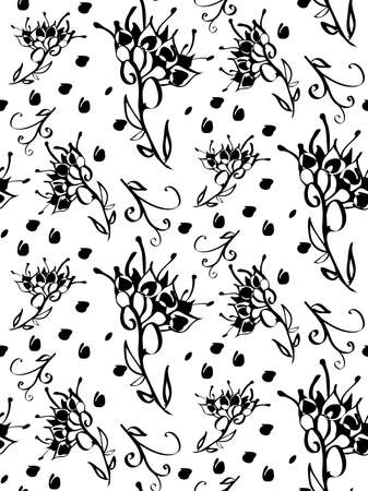 Floral seamless patternのイラスト素材