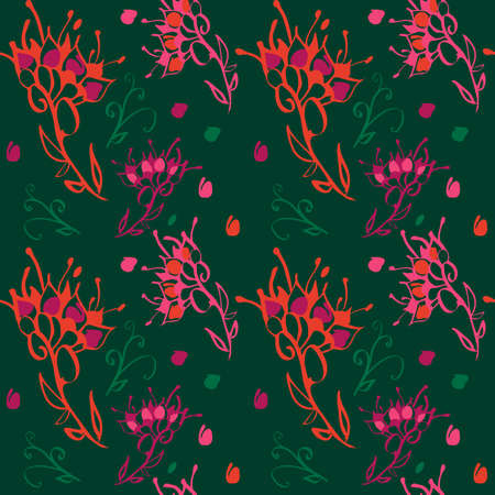 Floral seamless patternのイラスト素材
