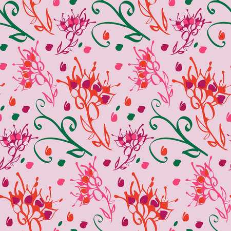 Floral seamless patternのイラスト素材