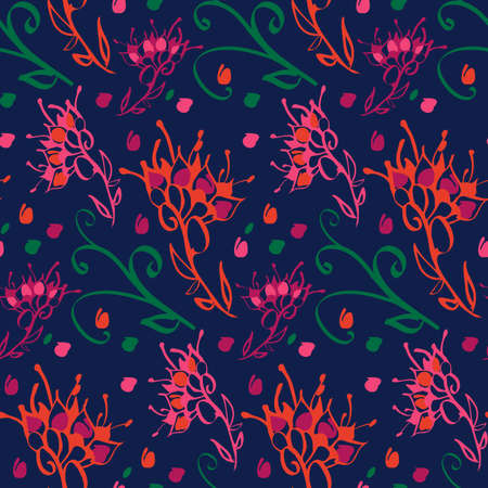 Floral seamless patternのイラスト素材