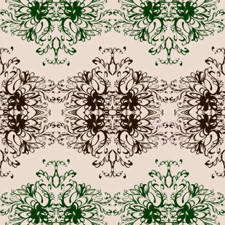 Abstract seamless pattern ornate, artistic background.のイラスト素材