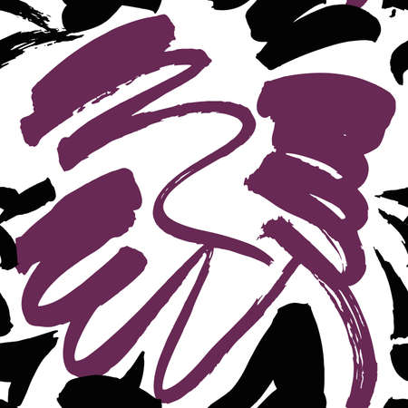 Abstract seamless background pattern with hand painted elements.のイラスト素材