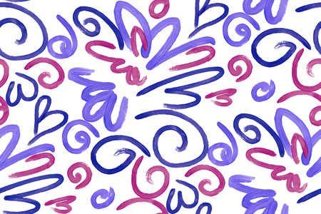 Abstract background seamless pattern illustration. Free hand drawings .Craft paper, fabric swatch.のイラスト素材