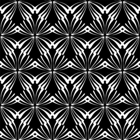 Abstract seamless background pattern . Monochrome vector illustration.のイラスト素材