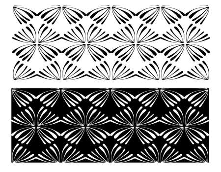 Abstract seamless background pattern . Monochrome vector illustration.のイラスト素材