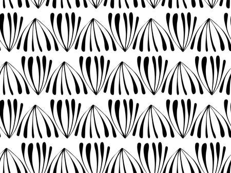 Abstract seamless background pattern . Monochrome vector illustration.のイラスト素材