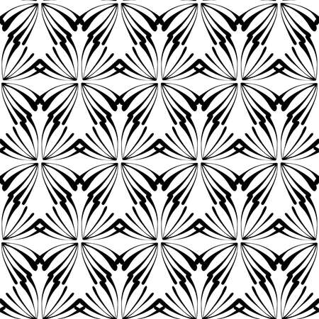 Abstract seamless background pattern . Monochrome vector illustration.のイラスト素材