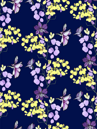 Floral pattern backdrop designのイラスト素材