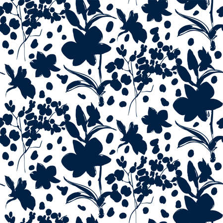 Floral pattern backdrop designのイラスト素材