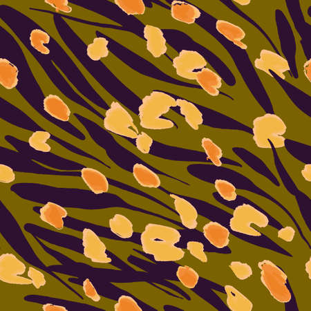 Animal texture seamless background pattern. Fashion print, textile design. Cute pattern. Vector.のイラスト素材