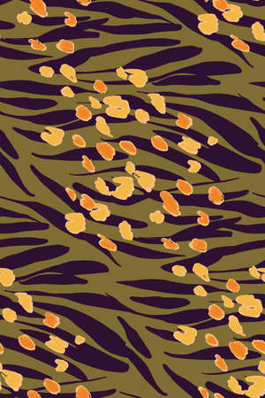 Animal texture seamless background pattern. Fashion print, textile design. Cute pattern. Vector.のイラスト素材
