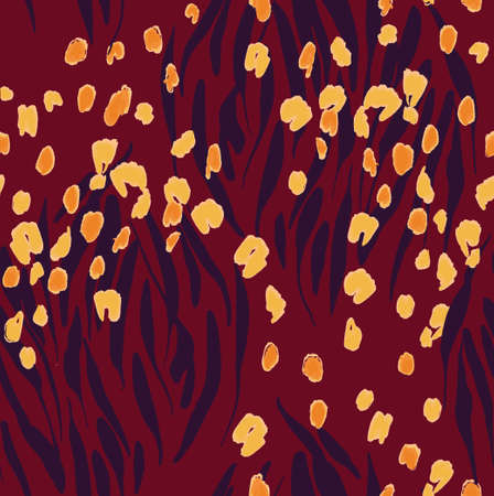 Animal texture seamless background pattern. Fashion print, textile design. Cute pattern. Vector.のイラスト素材