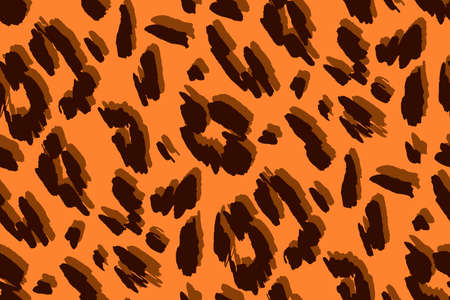 Animal texture seamless background pattern. Fashion print, textile design. Cute pattern. Vector.のイラスト素材