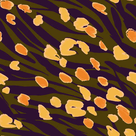 Animal texture seamless background pattern. Fashion print, textile design. Cute pattern. Vector.のイラスト素材