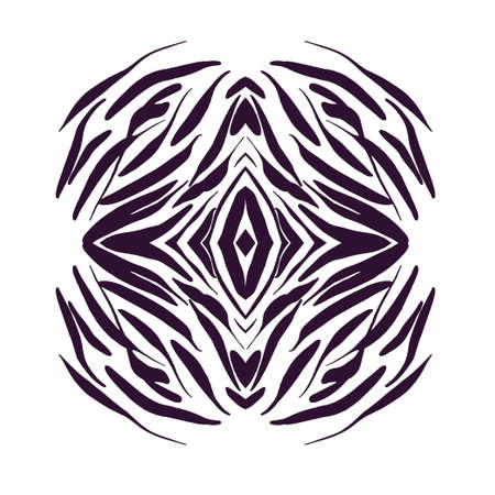 Design element hand drawn . Vector monochrome illustration for card design.のイラスト素材