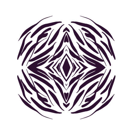 Design element hand drawn . Vector monochrome illustration for card design.のイラスト素材