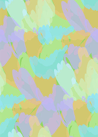 Abstract background seamless pattern, vector illustration. Free hand drawings.のイラスト素材