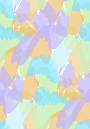 Abstract background seamless pattern, vector illustration. Free hand drawings.のイラスト素材