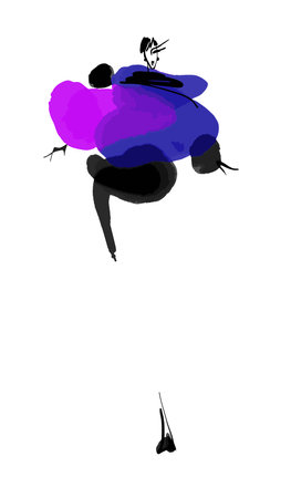 Fashion models sketch hand drawn, stylized silhouette isolated. Fashion vector illustrationのイラスト素材