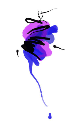 Fashion models sketch hand drawn, stylized silhouette isolated. Fashion vector illustrationのイラスト素材