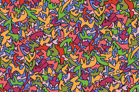 Abstract seamless background pattern. Hand drawn vector illustration. Modern design pattern.のイラスト素材