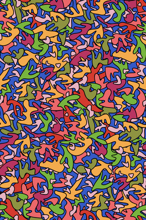 Abstract seamless background pattern. Hand drawn vector illustration. Modern design pattern.のイラスト素材