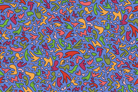 Abstract seamless background pattern. Hand drawn vector illustration. Modern design pattern.のイラスト素材