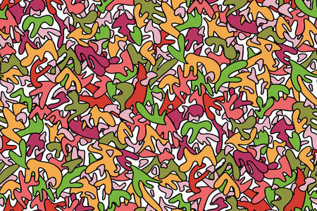 Abstract seamless background pattern. Hand drawn vector illustration. Modern design pattern.のイラスト素材