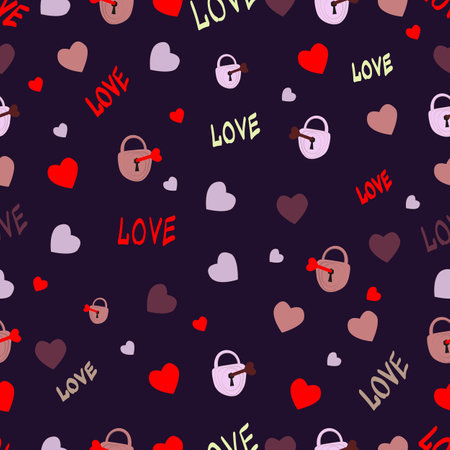 Seamless pattern for St. Valentine's dayのイラスト素材