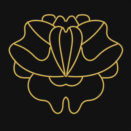 The isolated image on a black backgroundのイラスト素材