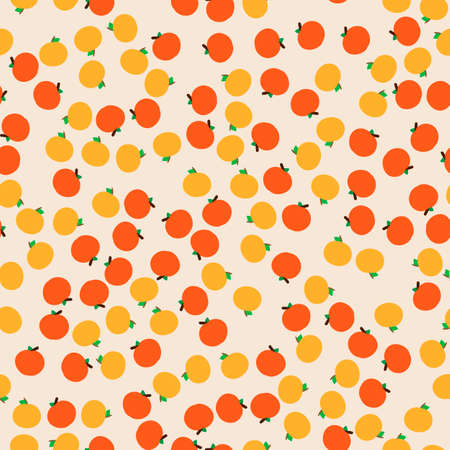 The pattern of fruit on a pale pink backgroundのイラスト素材