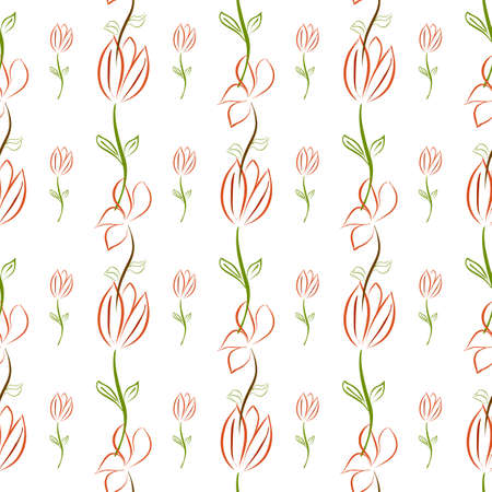 Vector image in the form of a pattern on a white backgroundのイラスト素材