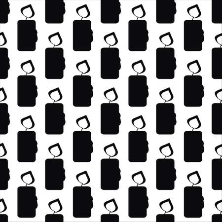 Black candle pattern for any holiday designのイラスト素材