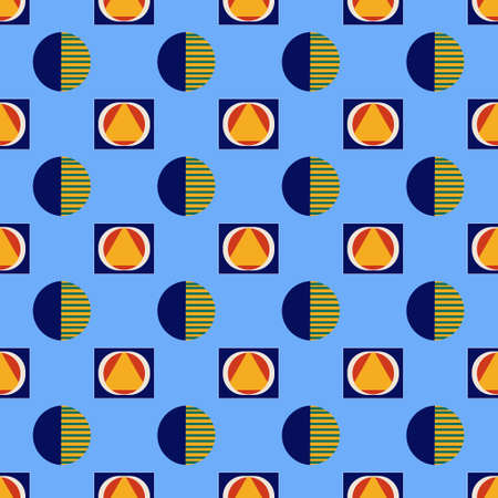 Abstraction in the form of a pattern of geometric shapes for use in textilesのイラスト素材
