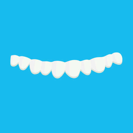 Top row teeth for use in web design or review articles on the topic of dentistry