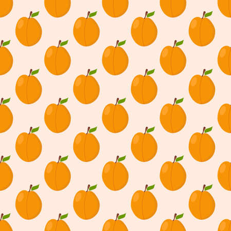 Apricot pattern for use in textile or packaging designのイラスト素材