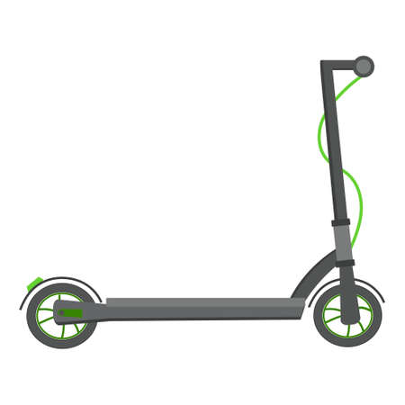 Electric scooter on a white background for use in web design or clipartのイラスト素材