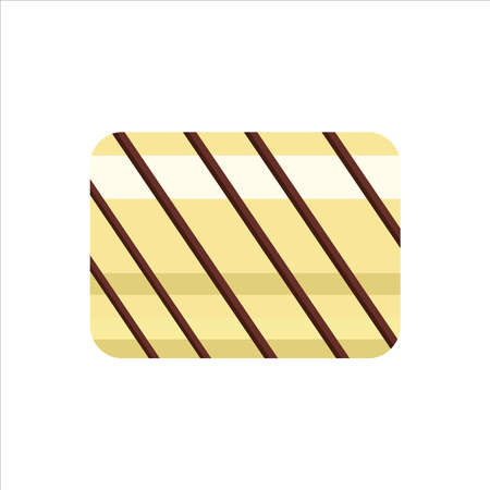 hite chocolate candy for use in website design or clipartのイラスト素材